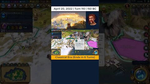 #oneturnadaychallenge #civ6 – Turn 110 - SNOOP DOG! #shorts