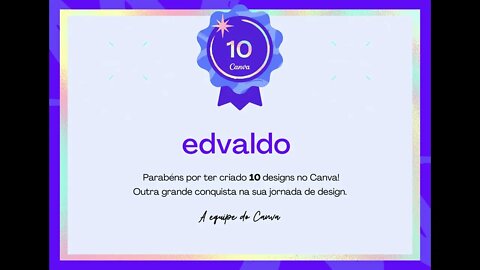 Emblema pelos seus 10 designs criados no Canva