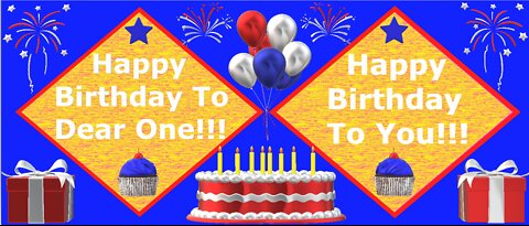 Happy Birthday 3D - Happy Birthday To Dear One - Happy Birthday To You - Happy Birthday Song