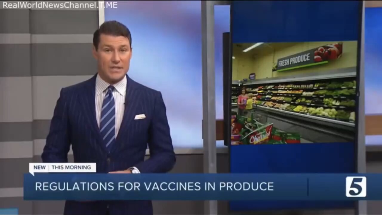 VACCINES🦠🔬🧪💉🍅🍌🍊 MAY BE INTENTIONALLY INJECTED IN FRUITS VEGETABLES🛒🏪🍏🥬💫