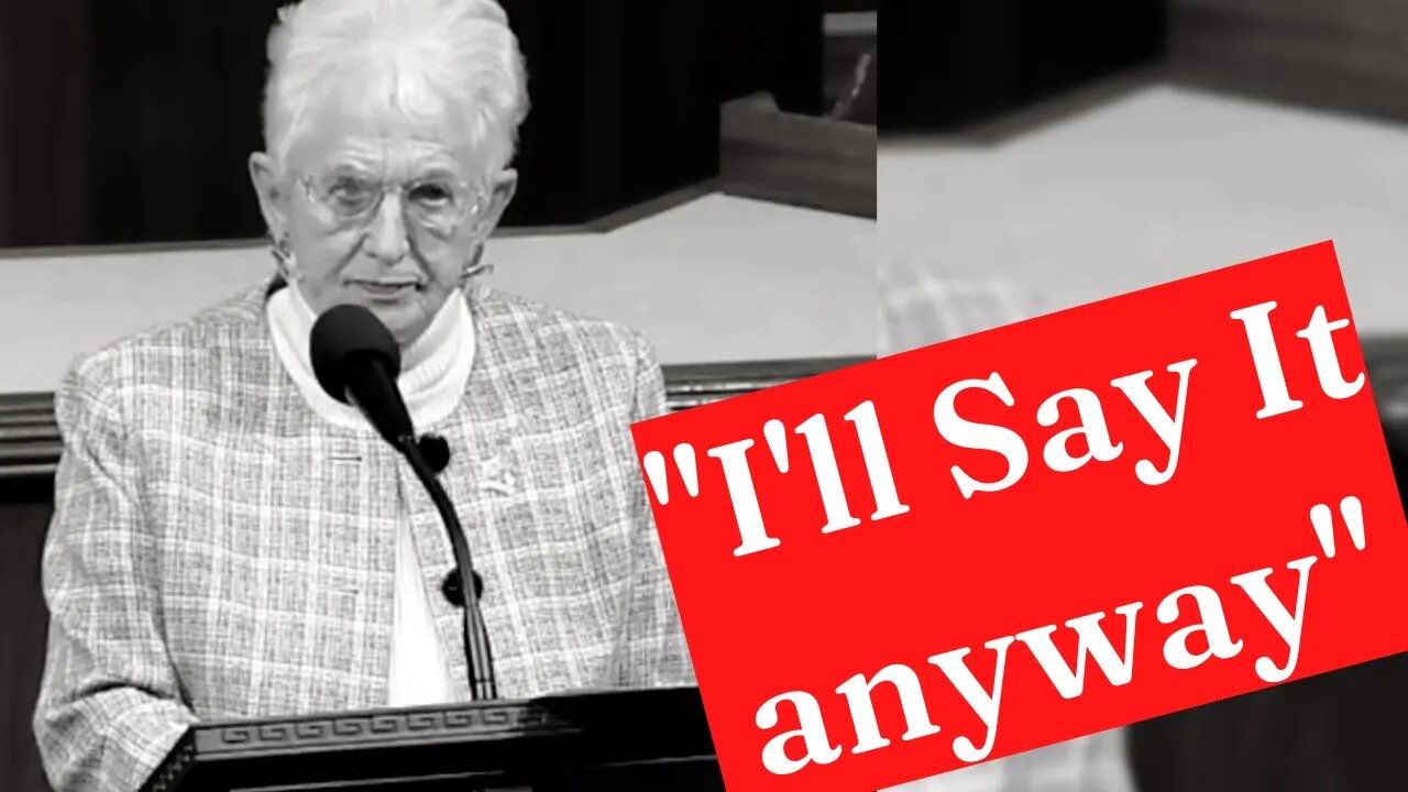 Democrats Hate This Fact... A Reminder From Rep. Virginia Foxx (NC)