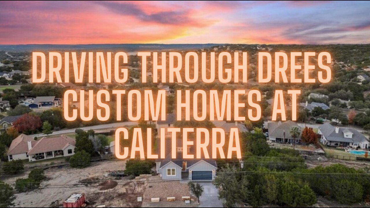 Driving through Drees Custom Homes at Caliterra pt 2