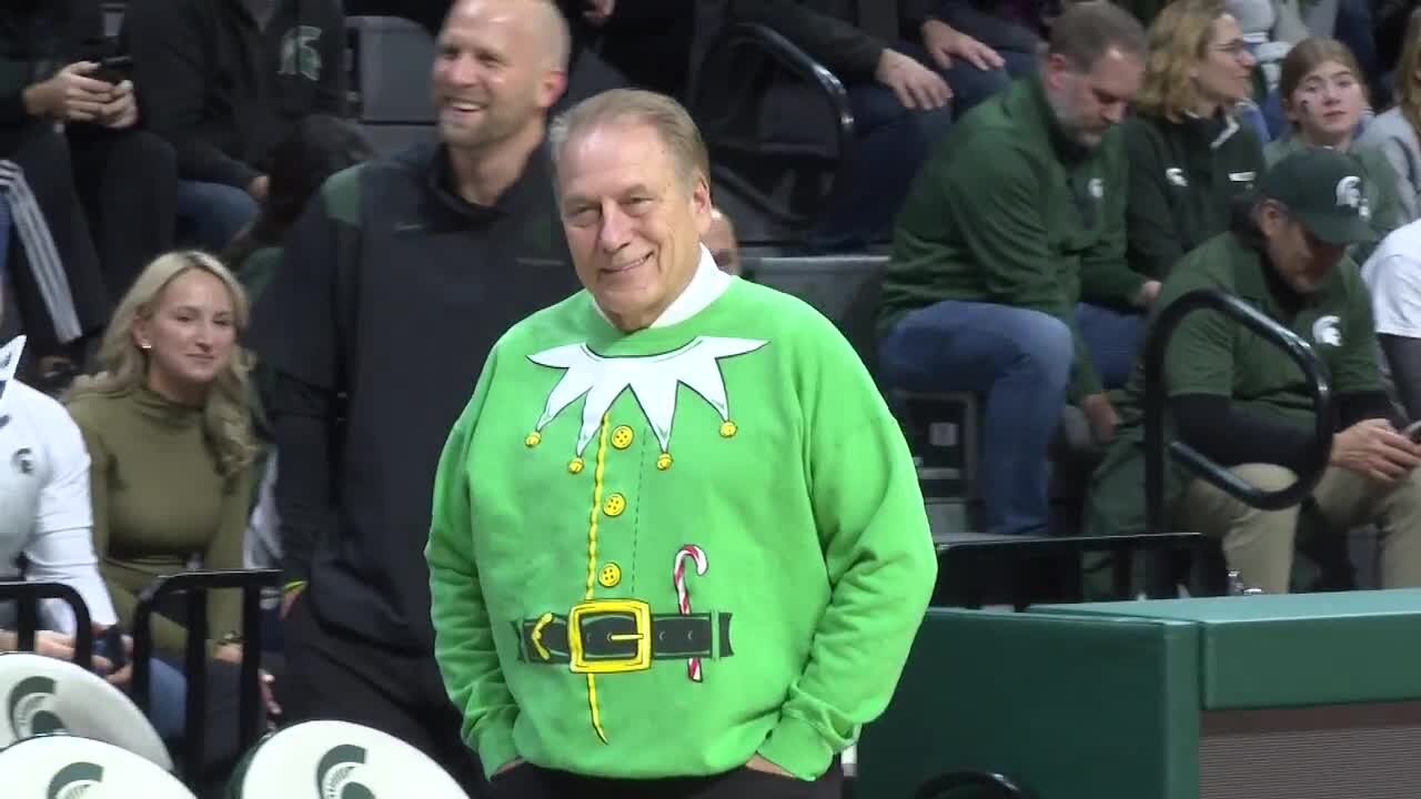 MSU beats Oakland 57-54 with Izzo, Kampe wearing ugly sweaters