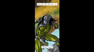 Predator sketch on my phone