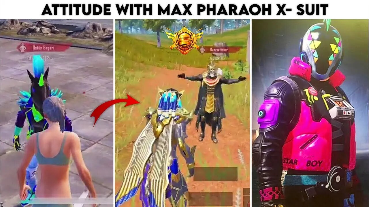 Pubg Mobile Attitude 😈 With Revenge Kill Max Pharaoh X- Suit | Part 10| Xbot 2.0