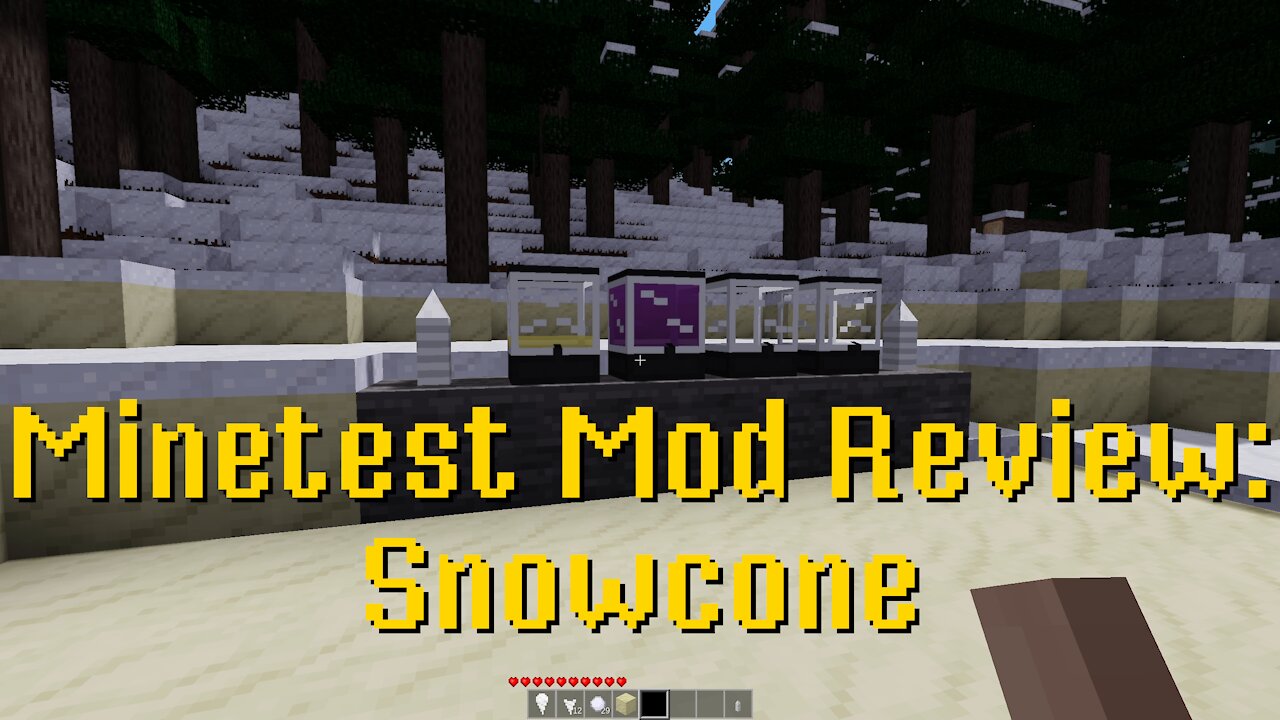 Minetest Mod Review: Snowcone