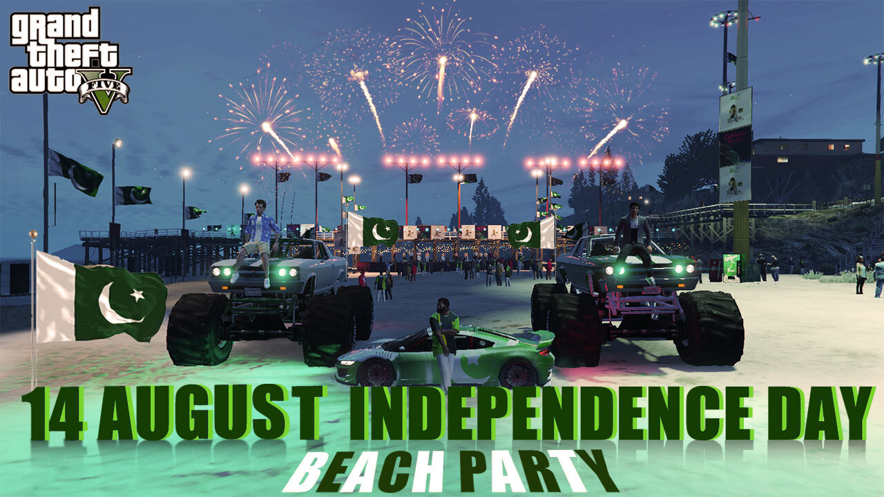 14 AUGUST CELEBRATIONS | GTA V STORIES | PAKISTAN ZINDABAD