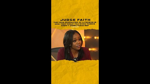 #judgefaith The true character of ppl is how they treat u when doesnt go their way🎥 @lewishowes