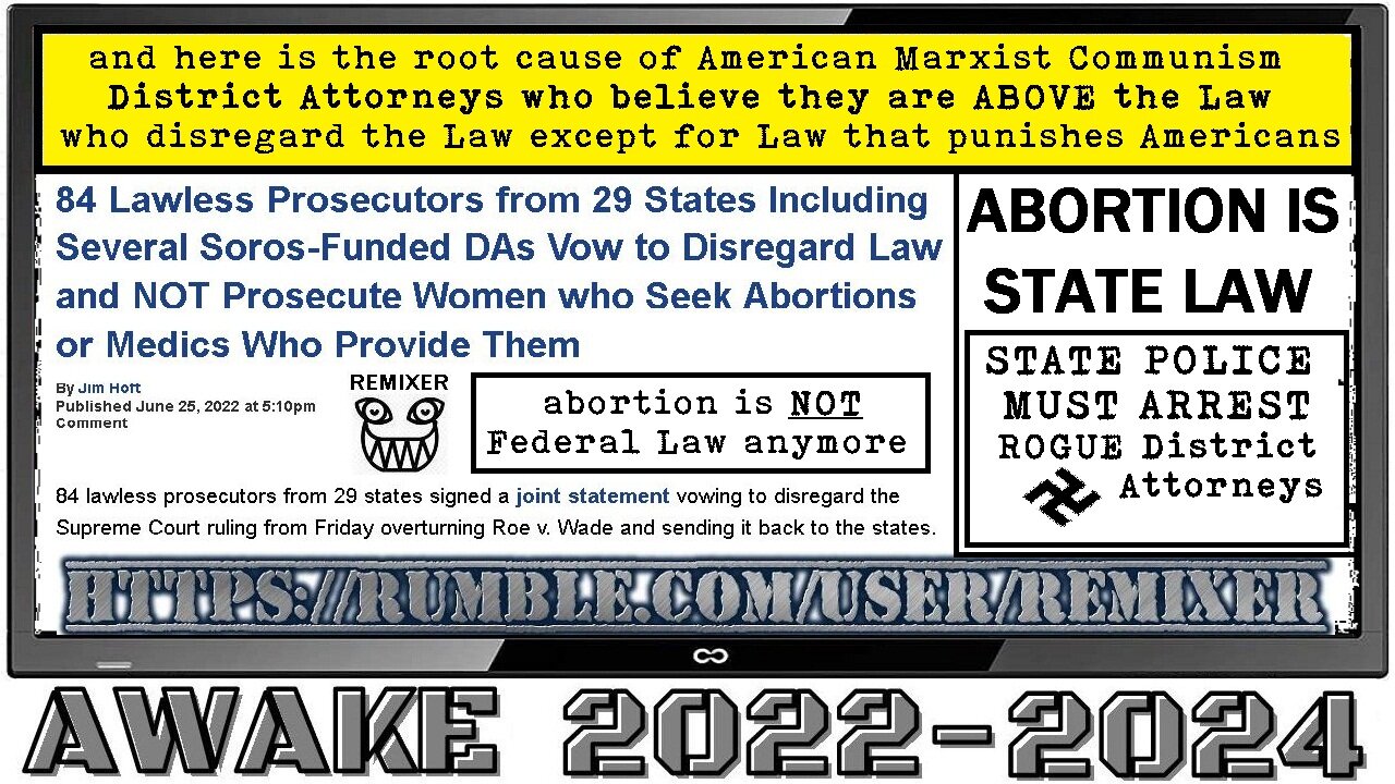 ABORTION IS STATE LAW