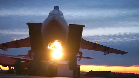 Night flights of the pilots of the Perm aviation regiment on MiG-31BM interceptor fighters