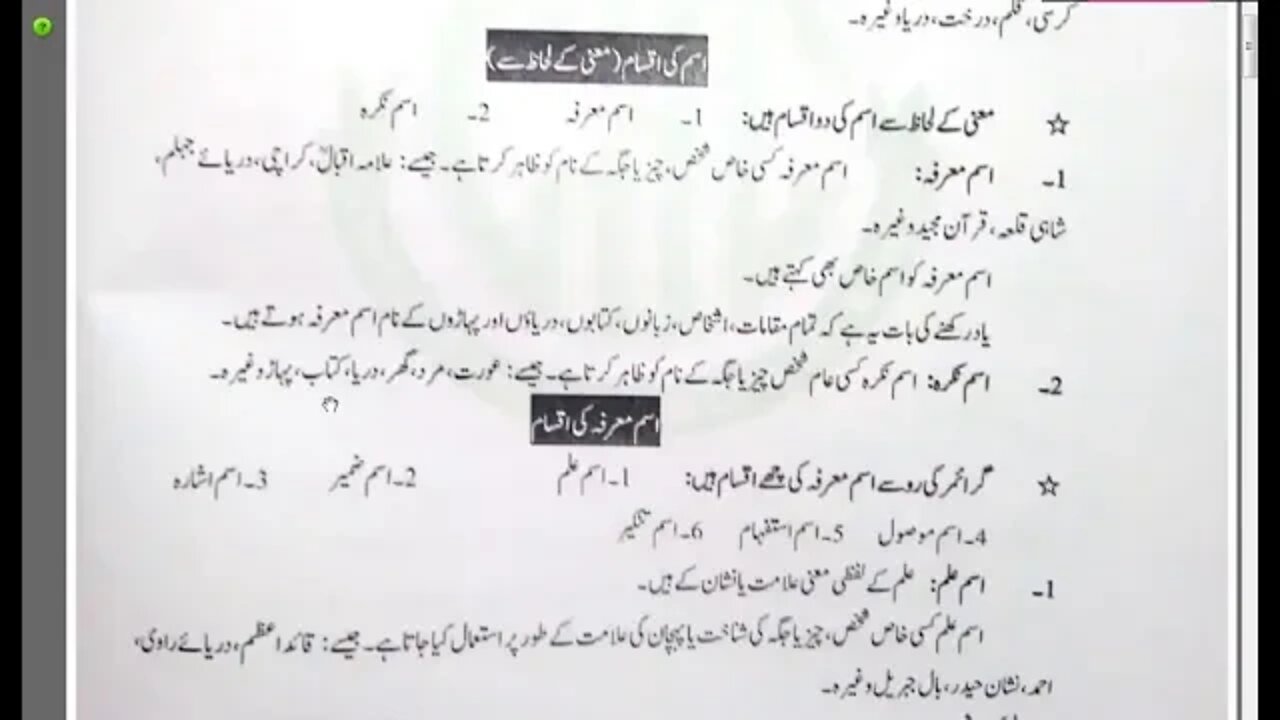 Class 6th Urdu B Grammer 14 07 2020