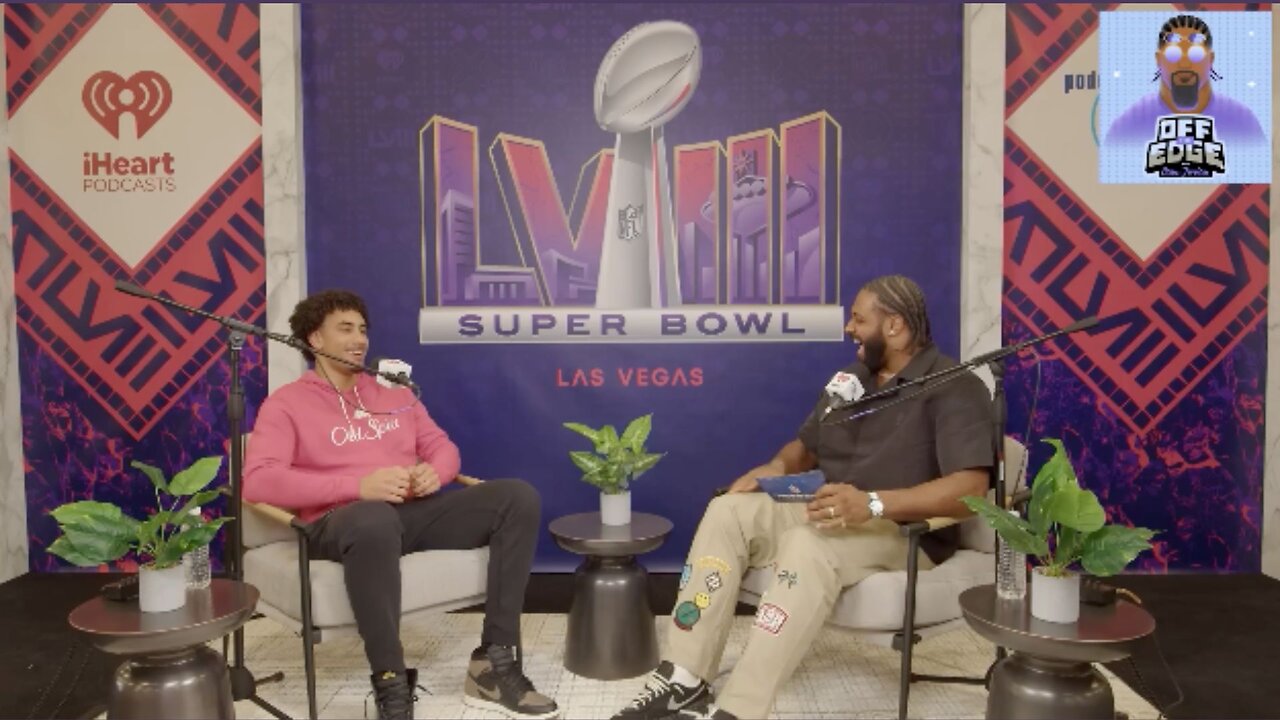 Jordan Love w/ Cam Jordan at the Super Bowl | Green Bay Packers