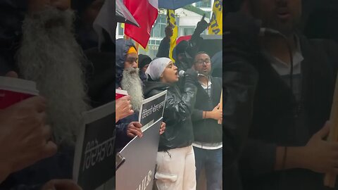 Canadians protest outside Indian mission Vancouver