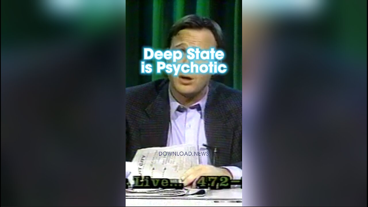 Alex Jones: The Deep State is Run by Dangerous Criminals - 1990s