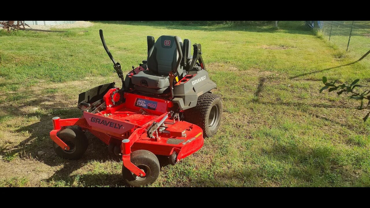 First mow of the year, on the Gravely 460.