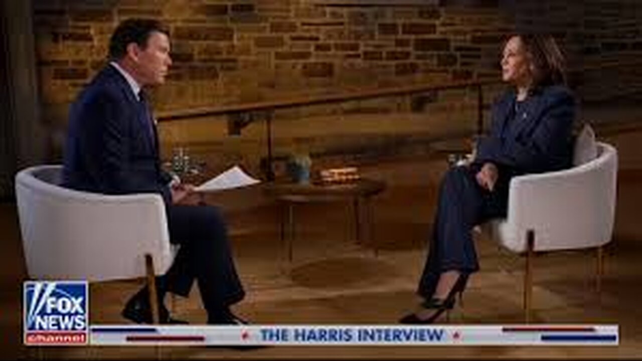 Brett Baier GRILLS Kamala Harris!