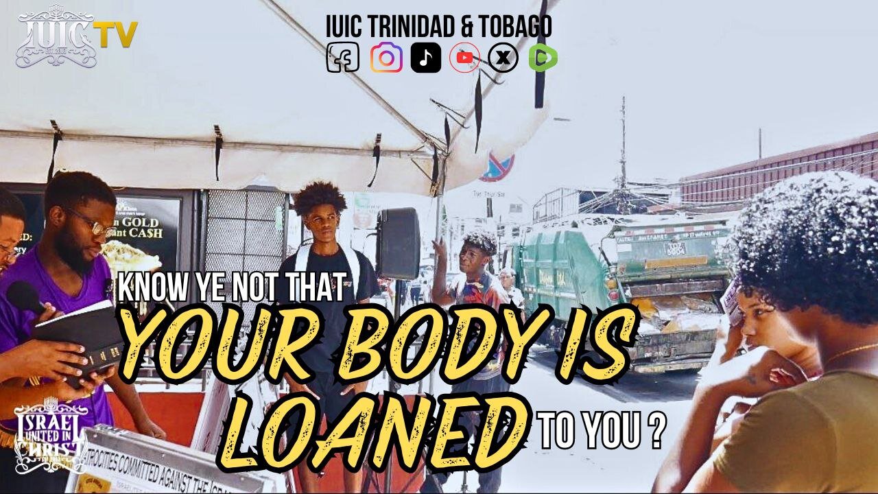 KNOW YE NOT THAT YOUR BODY IS LOANED TO YOU?YOU?
