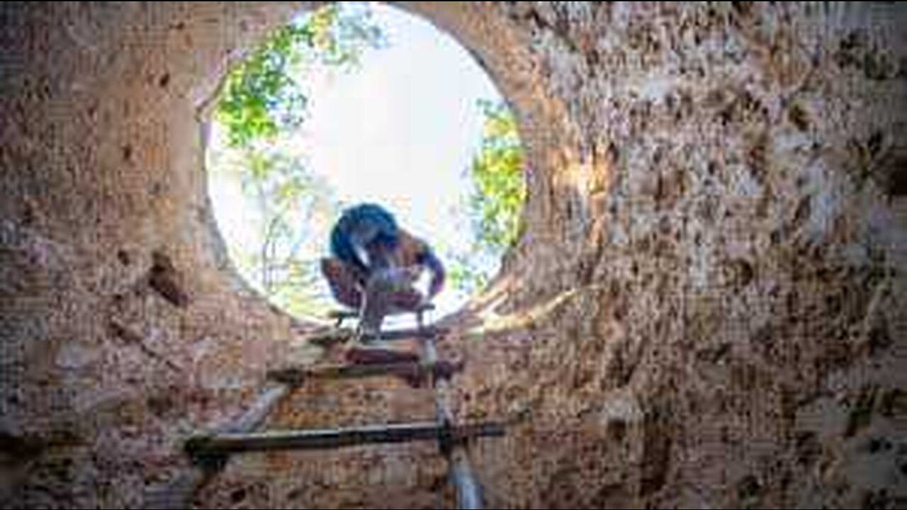 Searching Underground Water Source Build Underground Well Next To my Underground Tunnel Shelter
