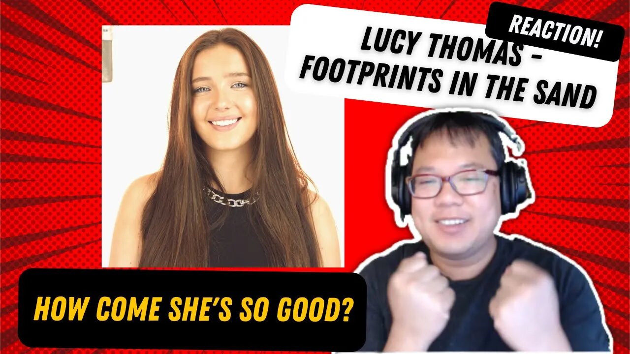 First Time Reacting to Footprints in the Sand Cover by Lucy Thomas Reaction