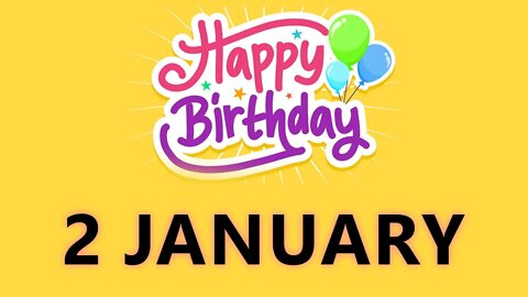 Happy Birthday to All who have Birthday on 02 January - Birthday Wish From Birthday Bash