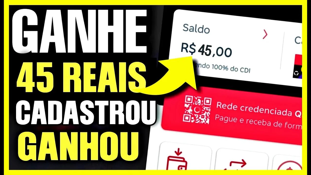 (APROVEITE) GANHE R$45,00 REAIS APENAS POR SE CADASTRAR - APP COM NOVAS PROMOÇÕES PRA GANHA DINHEIRO