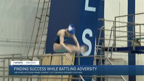 Finding success while battling adversity; UB diver Victoria Franz doesn't let Crohn's disease stop her