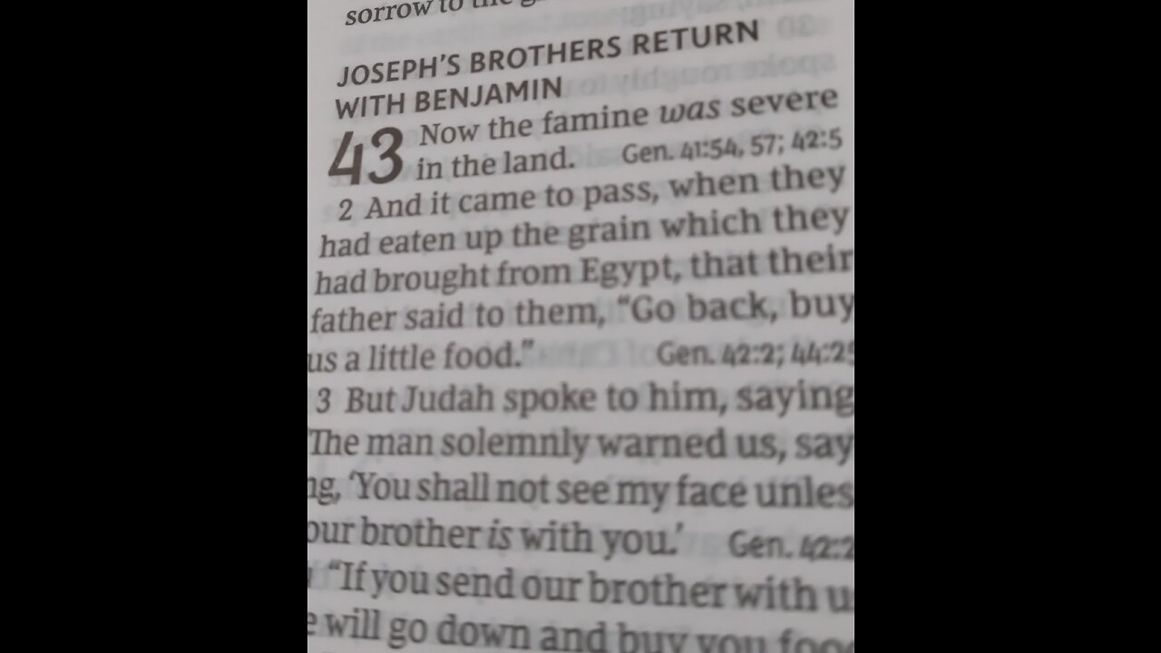 Read with me - the Bible #Genesis chapters 43 and 44