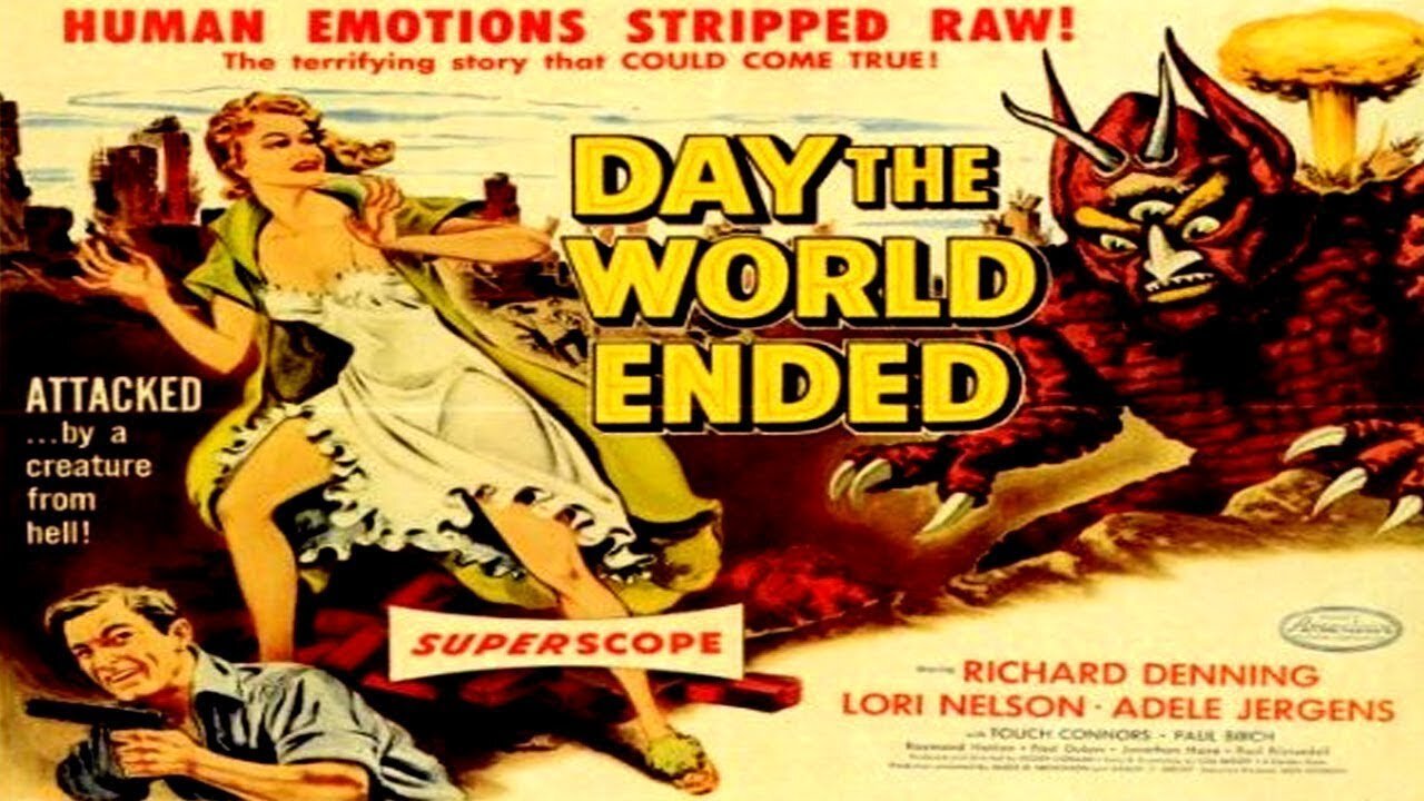 Roger Corman THE DAY THE WORLD ENDED 1955 Nuclear War Survivors Attacked by Horrible Mutated Monster FULL MOVIE