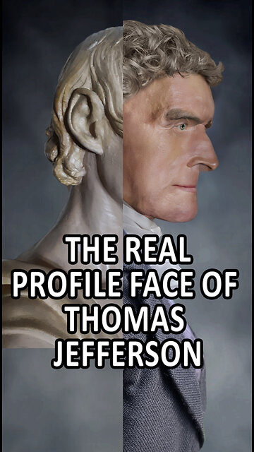 The Real Profile Face of Thomas Jefferson - Life Mask Real Faces of the Founding Fathers Presidents