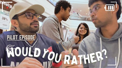 the broke diaries' PILOT EPISODE | Playing WOULD YOU RATHER With Strangers