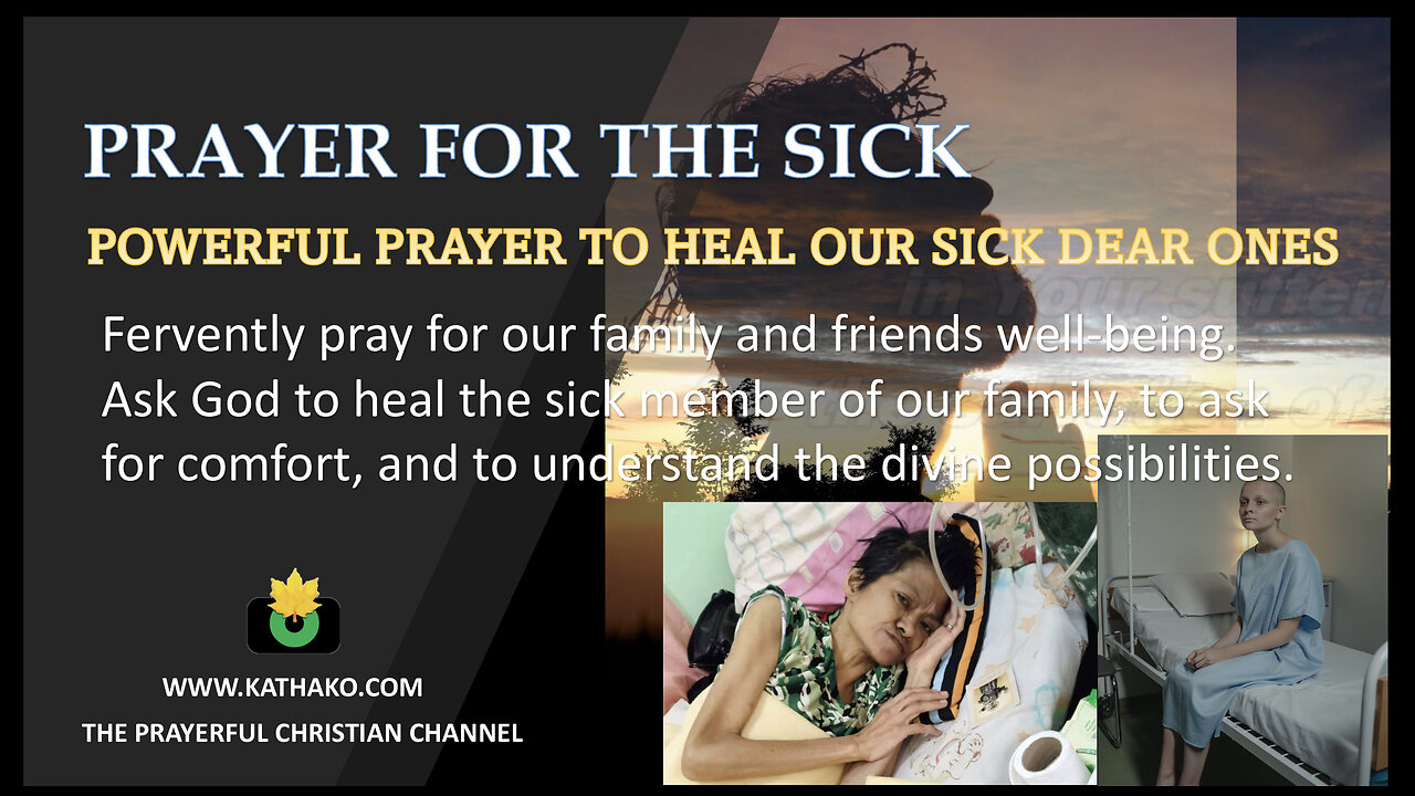 Prayer for a sick woman (Man's voice), sickness healing, get well wish, sickness be gone!