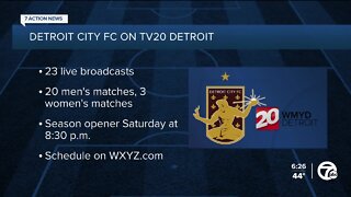 TV20 Detroit to broadcast 23 live Detroit City FC matches in 2022