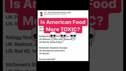 Are American Foods More TOXIC? ~ Subscribe to PPNutra