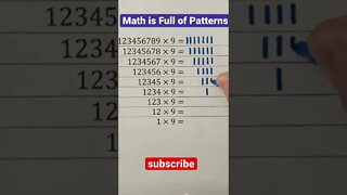 Number multiplication pattern table!