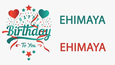 Happy Birthday to Ehimaya - Hindi Birthday Wish From Birthday Bash