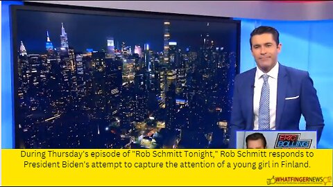 During Thursday's episode of "Rob Schmitt Tonight," Rob Schmitt responds