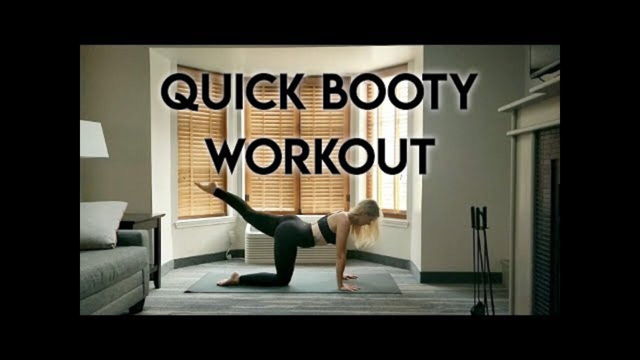 Quick BOOTY Workout __ No Equipment __ Bodyweight Glute Exercises