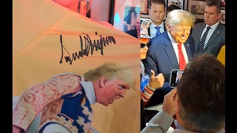 PRESIDENT TRUMP VISITS DINER- SIGNS MAGADORE JACKET 4 27 2023 Gerry Foley