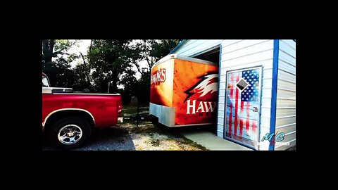 Trailer Wrap FPV Drone Footage Gallatin County Hawks Band Vinyl