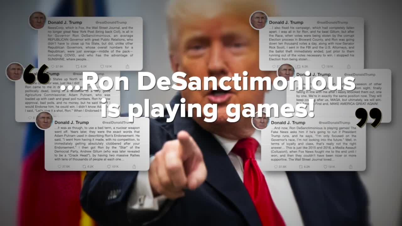 Did Trump's denouncement of DeSantis kickoff 2024 presidential primary?