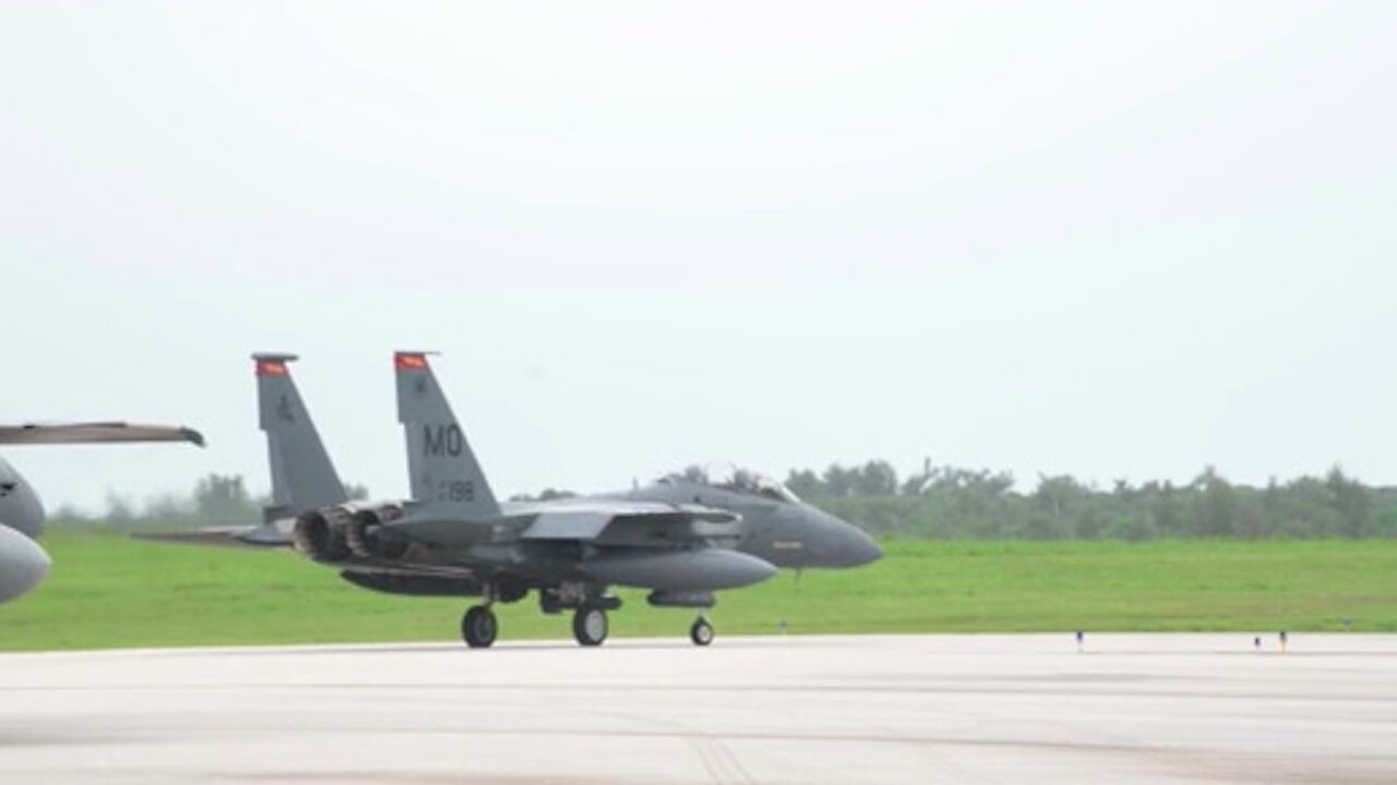 U.S. Airmen project airpower from Tinian