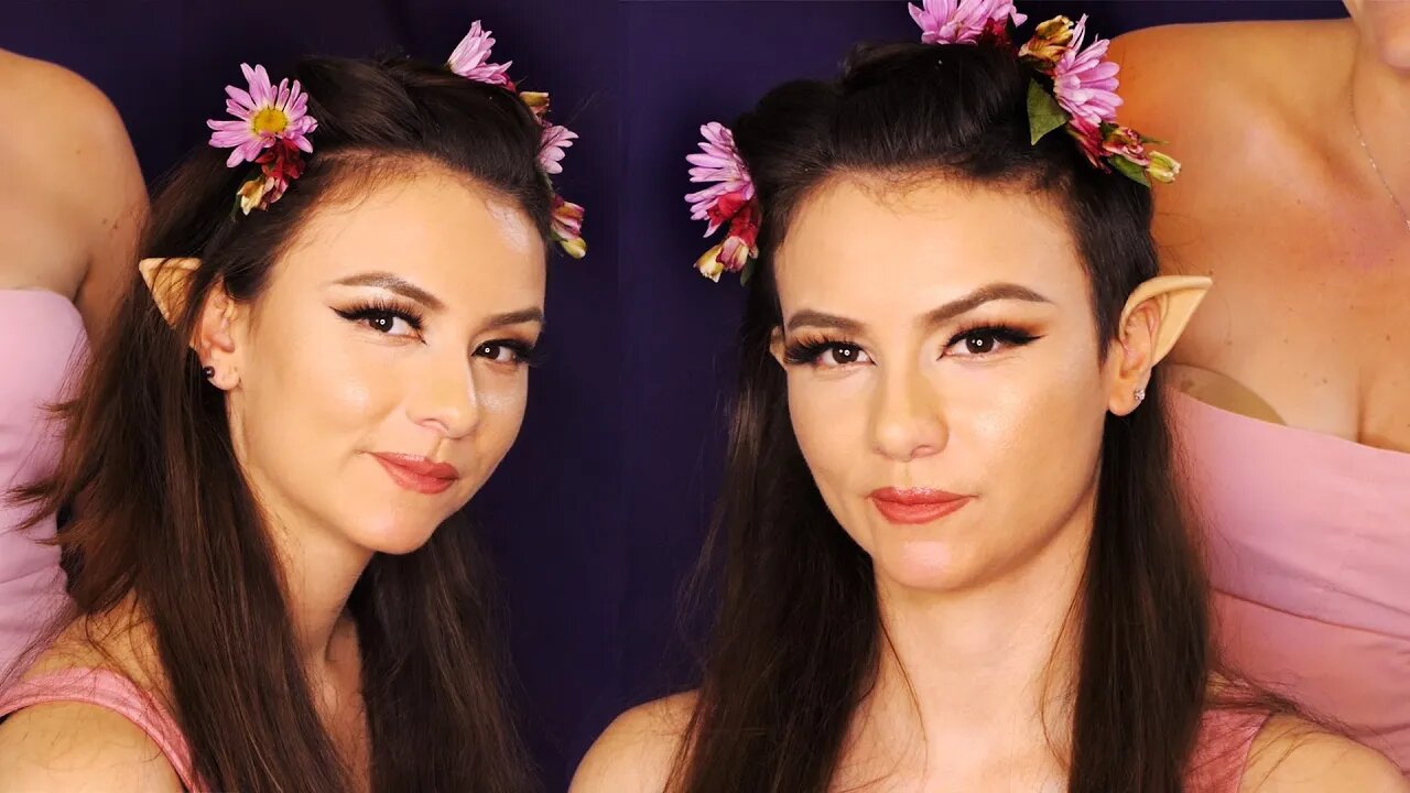 ASMR 🌟 Fairy Elf Inspired Hair Style, Fresh Flowers, Roleplay Hair Braiding & Brushing, LOTR 💞