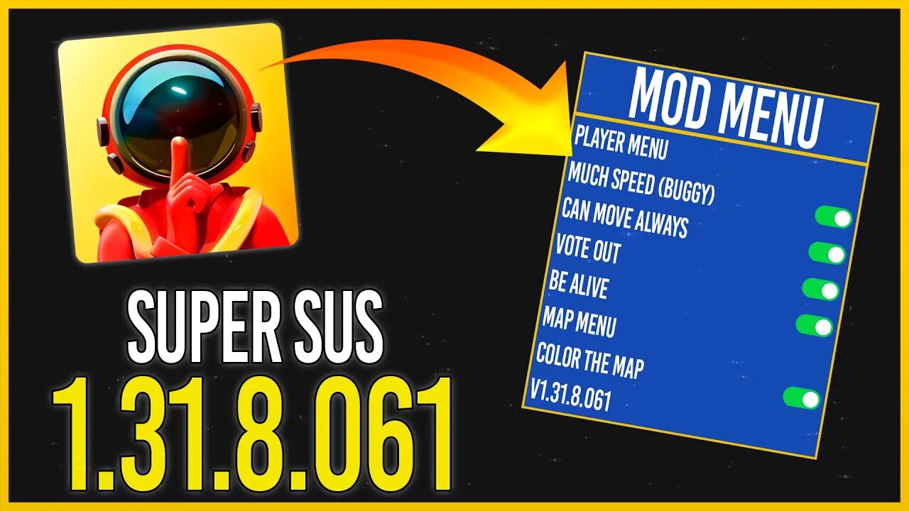 🔥 COMO DESCARGAR SUPER SUS 1.31.8.061 - MOD MENU - ANDROID - APK MOD 🔥