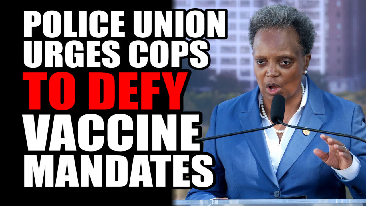Police Union Head URGES Cops to DEFY Vaccine Mandate