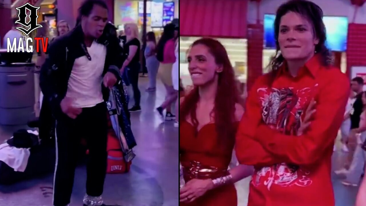 "Wait, What?" Michael Jackson Impersonator Is Impressed With Michael Jackson Impersonator! 🤷🏾♂️