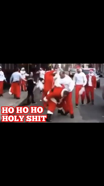 "Fighting Santa's" 'Santa Claus' Brawl Breaks Out In The Streets Of 'New York'
