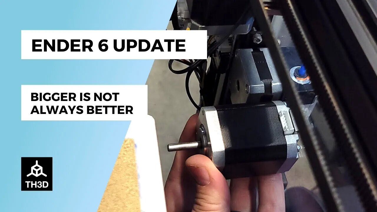 Ender 6 Update - Bigger is not always Better - Stepper Motors & Geared Extruders