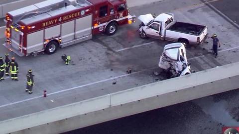 Aerials of a fatal wrong-way crash on the Skyway Bridge