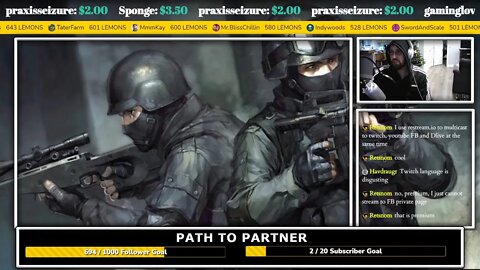 CS:Source - Dlive Path To Partner Stream