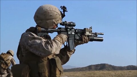 Infantry Marines Execute Live Fire Maneuver Training